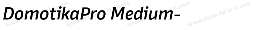 DomotikaPro Medium字体转换